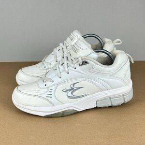 Gravity Defyer Extora II Athletic Shoes Womens 8 White Leather Low Top Lace Up